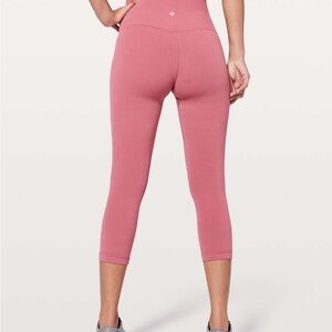 lululemon athletica Rose aling Cropped high waisted Leggings size 14
